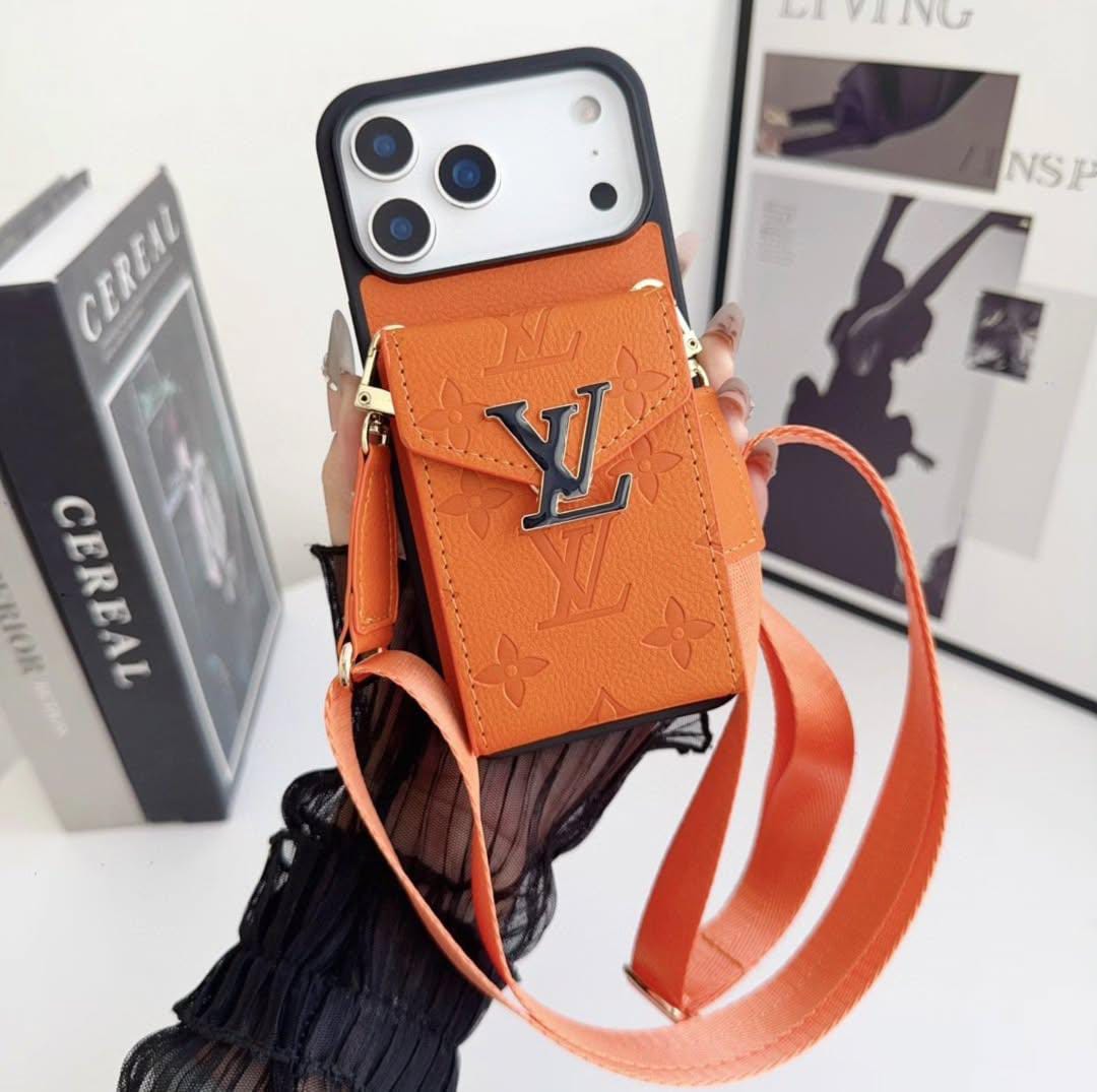 Luxury Phone Case with Card Holder For iPhone 12-17 Series