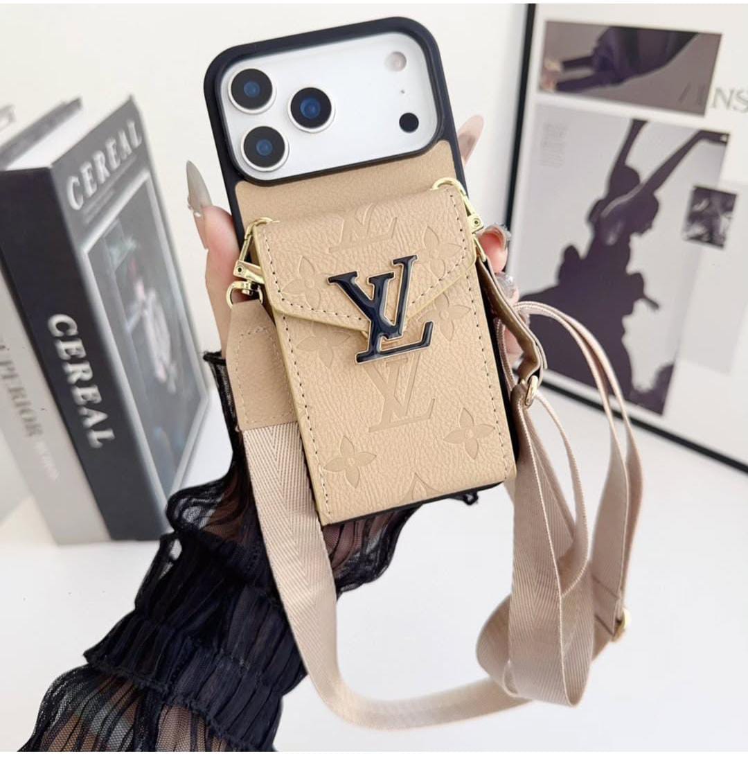 Luxury Phone Case with Card Holder For iPhone 12-17 Series