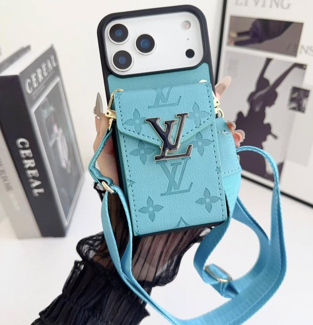 Luxury Phone Case with Card Holder For iPhone 12-17 Series