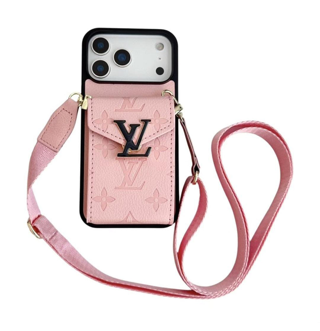 Luxury Phone Case with Card Holder For iPhone 12-17 Series