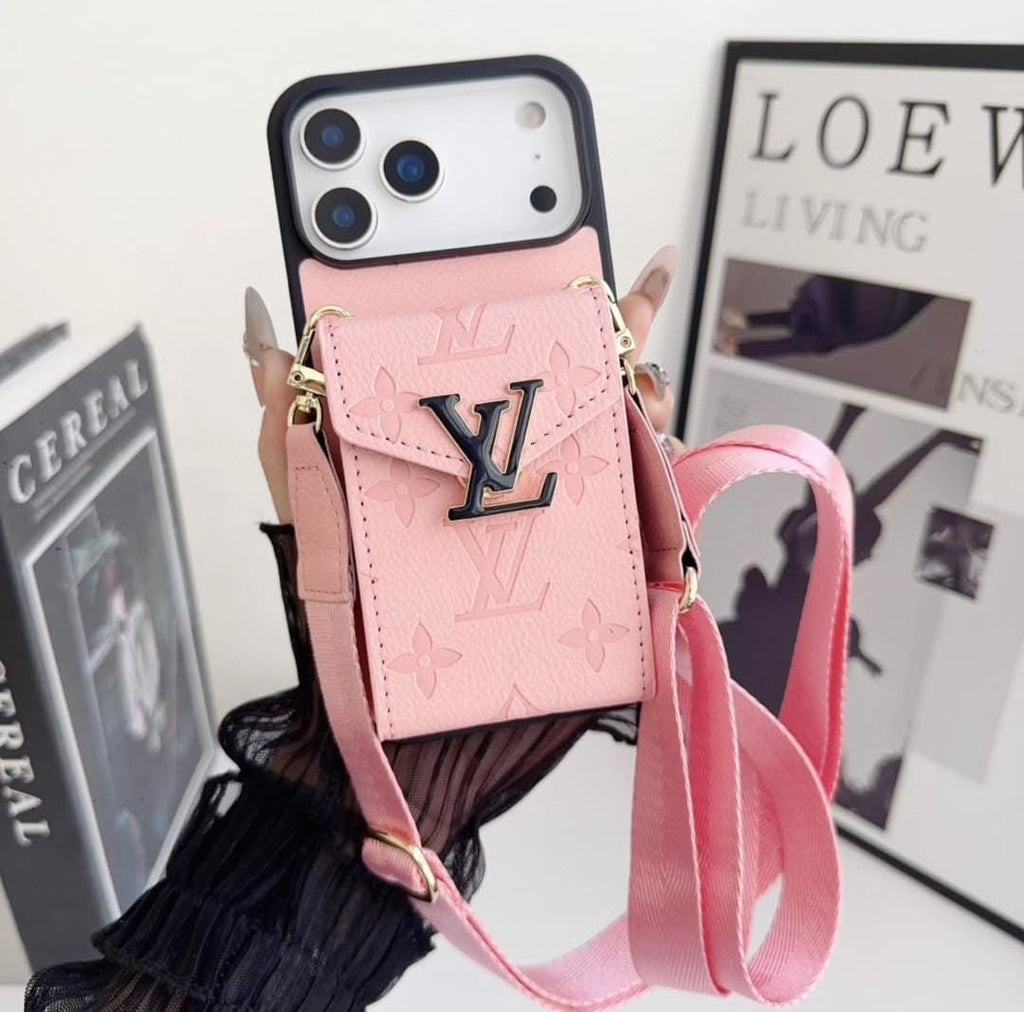 Luxury Phone Case with Card Holder For iPhone 12-17 Series