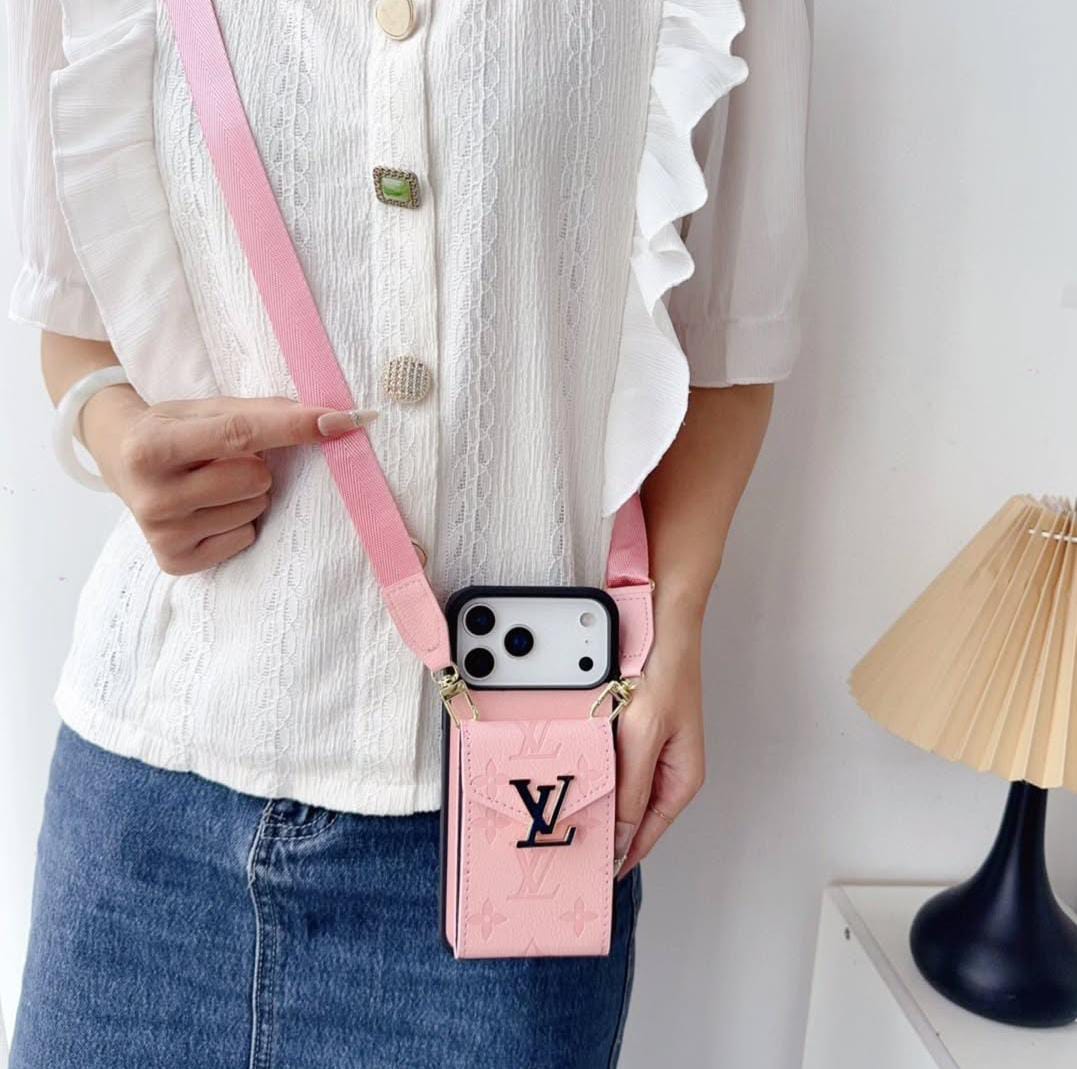 Luxury Phone Case with Card Holder For iPhone 12-17 Series