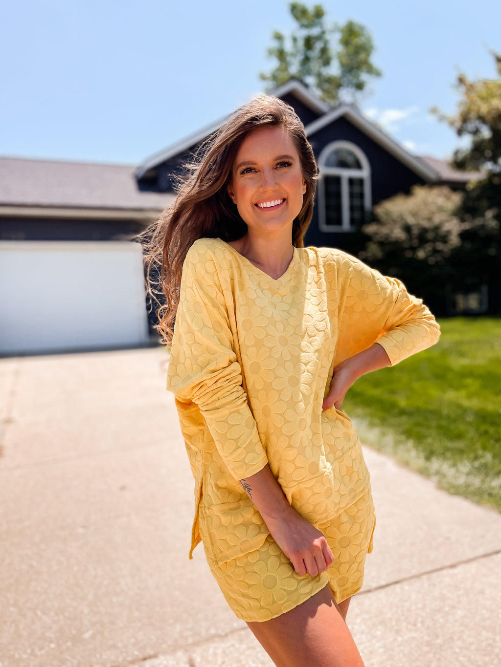 Luxuii Floral Lounge Sets Fall Top and Shorts Beach Wear Outfits