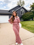 Luxuii Thin Sweater Oversized Knit Pullover Wide Leg Pants Outfits