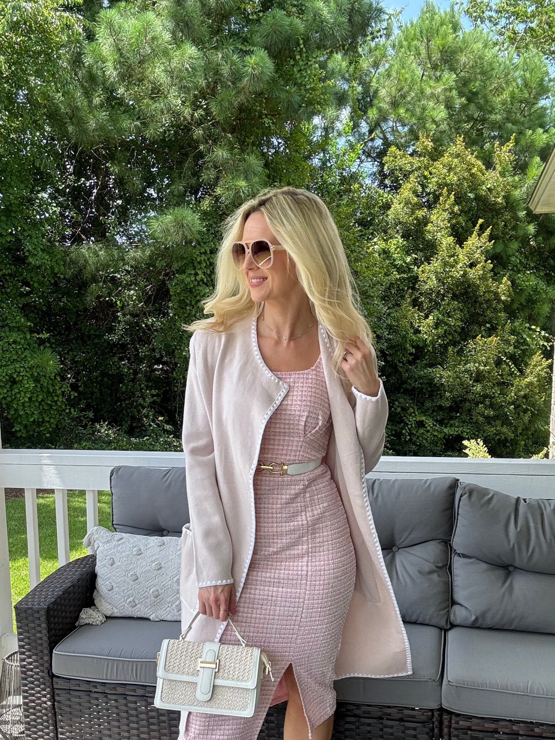 Luxuii Open Front Long Cardigan Sweater Casual Lapel Coatigan Coat