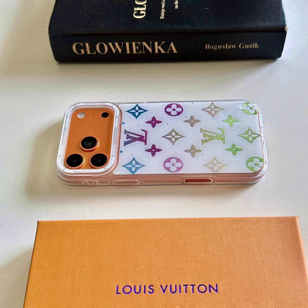 Multicolor Monogram White Case iPhone