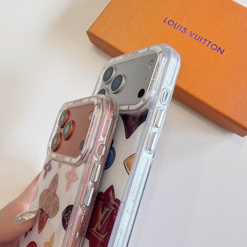 Multicolor Monogram White Case iPhone