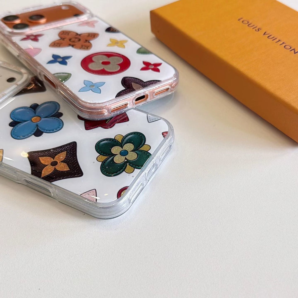 Multicolor Monogram White Case iPhone