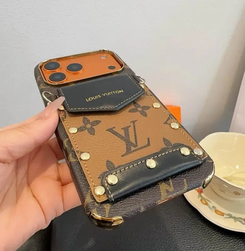 Luxury Phone Case with Strap For iPhone 17/ 16/ 15/ 14