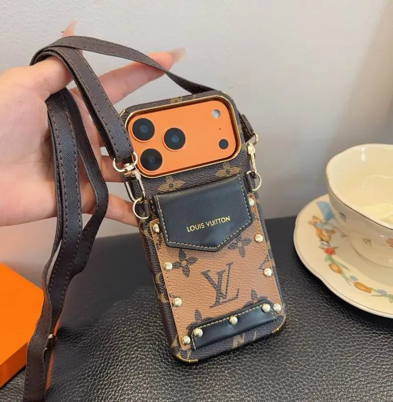Luxury Phone Case with Strap For iPhone 17/ 16/ 15/ 14