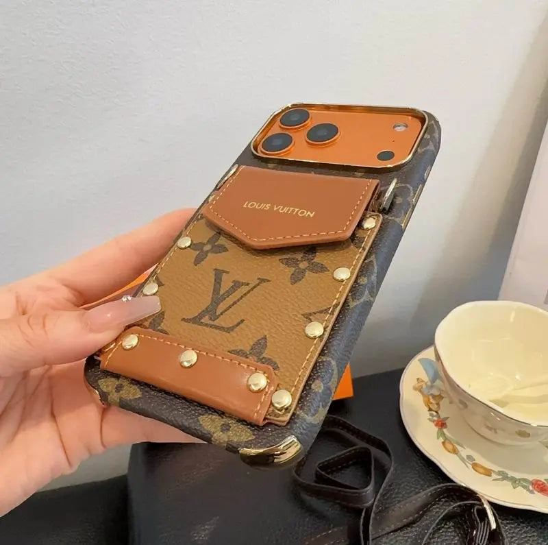 Luxury Phone Case with Strap For iPhone 17/ 16/ 15/ 14
