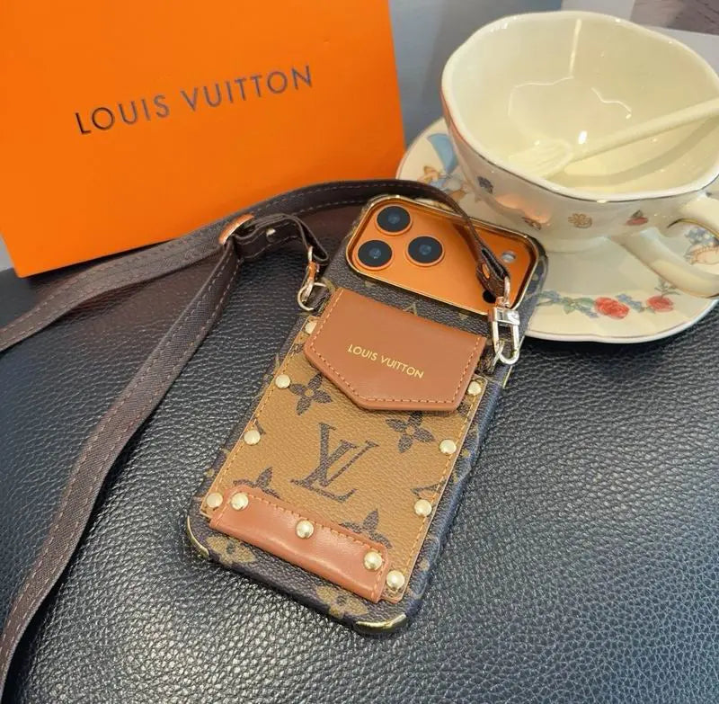 Luxury Phone Case with Strap For iPhone 17/ 16/ 15/ 14