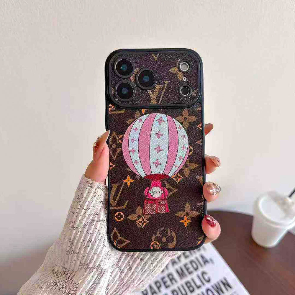 Character Collaboration Monogram Phone Case for iPhone 13-17 Series