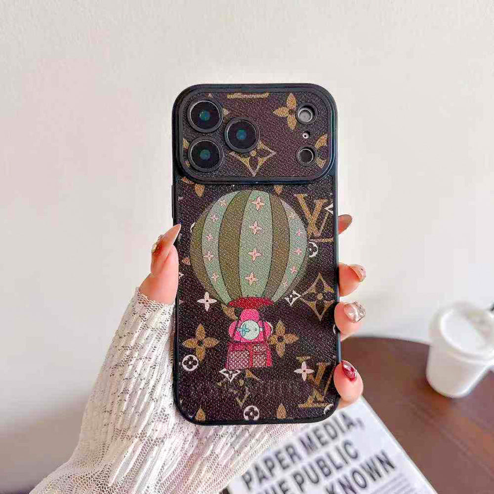 Character Collaboration Monogram Phone Case for iPhone 13-17 Series