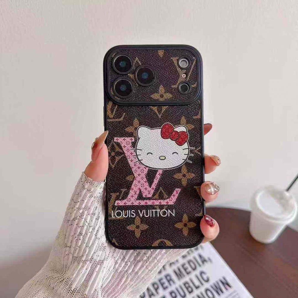 Character Collaboration Monogram Phone Case for iPhone 13-17 Series