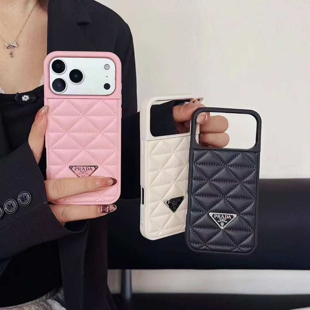 Luxury Quilted Leather iPhone Case