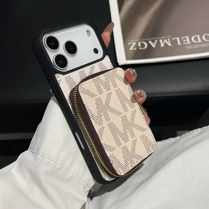 Luxury Wallet Pouch iPhone Case