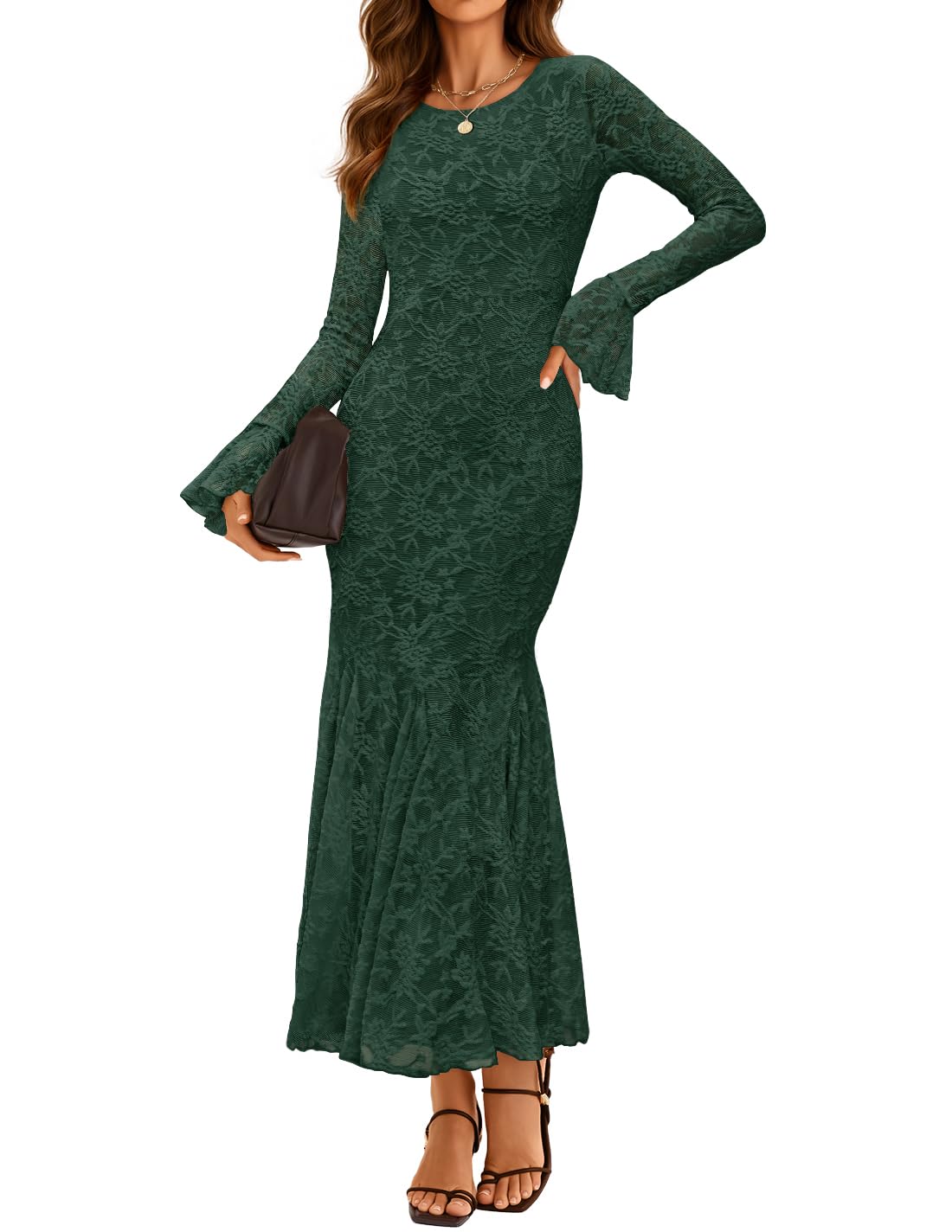 Luxuii Bodycon Fall Fashion Floral Sexy Mermaid Wedding Dresses