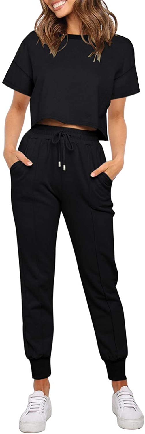 Luxuii Crop Top Jogger 2PC Lounge Sets
