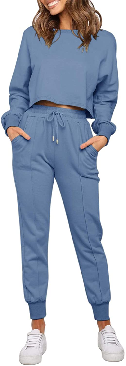 Luxuii Crop Top Jogger 2PC Lounge Sets