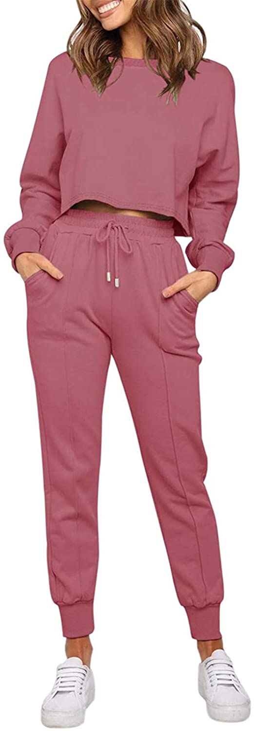 Luxuii Crop Top Jogger 2PC Lounge Sets