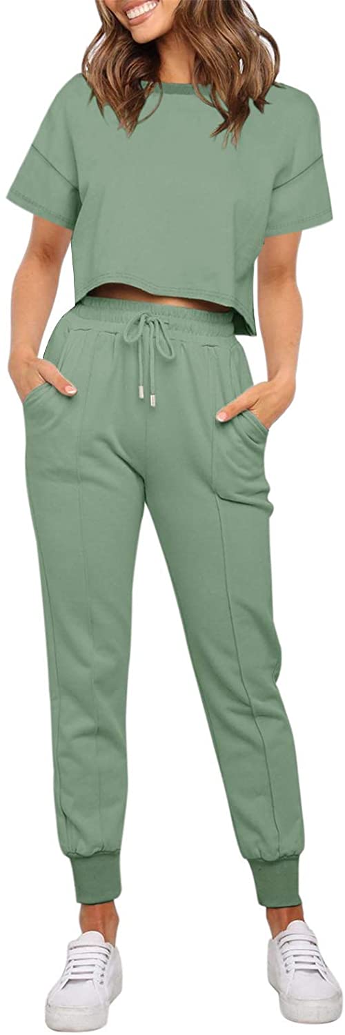 Luxuii Crop Top Jogger 2PC Lounge Sets