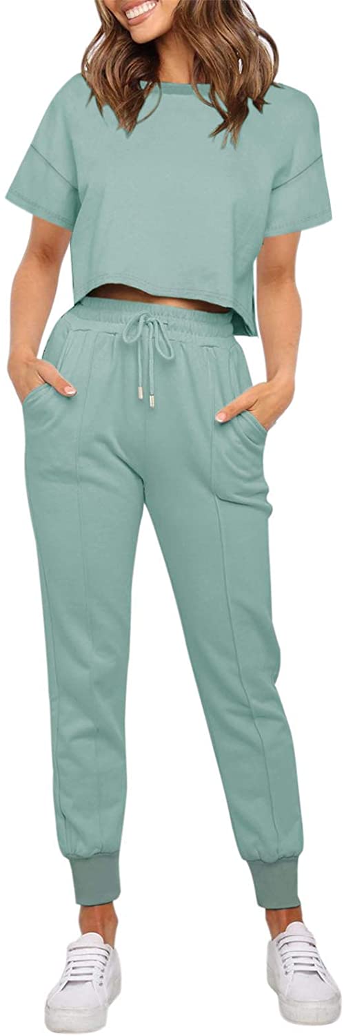 Luxuii Crop Top Jogger 2PC Lounge Sets