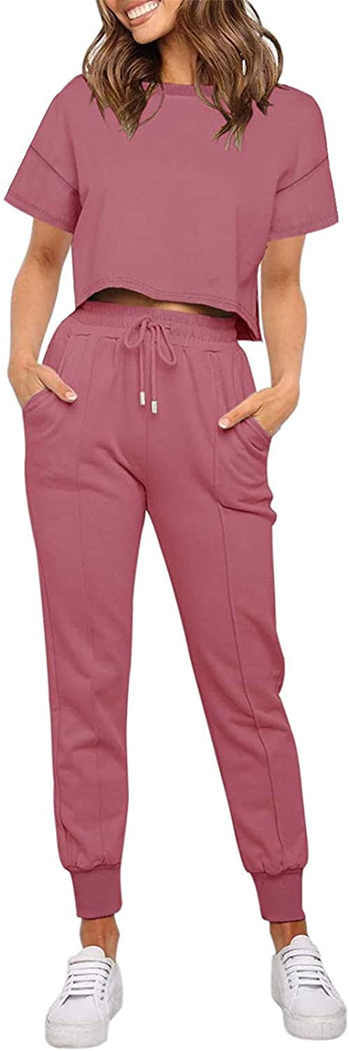 Luxuii Crop Top Jogger 2PC Lounge Sets