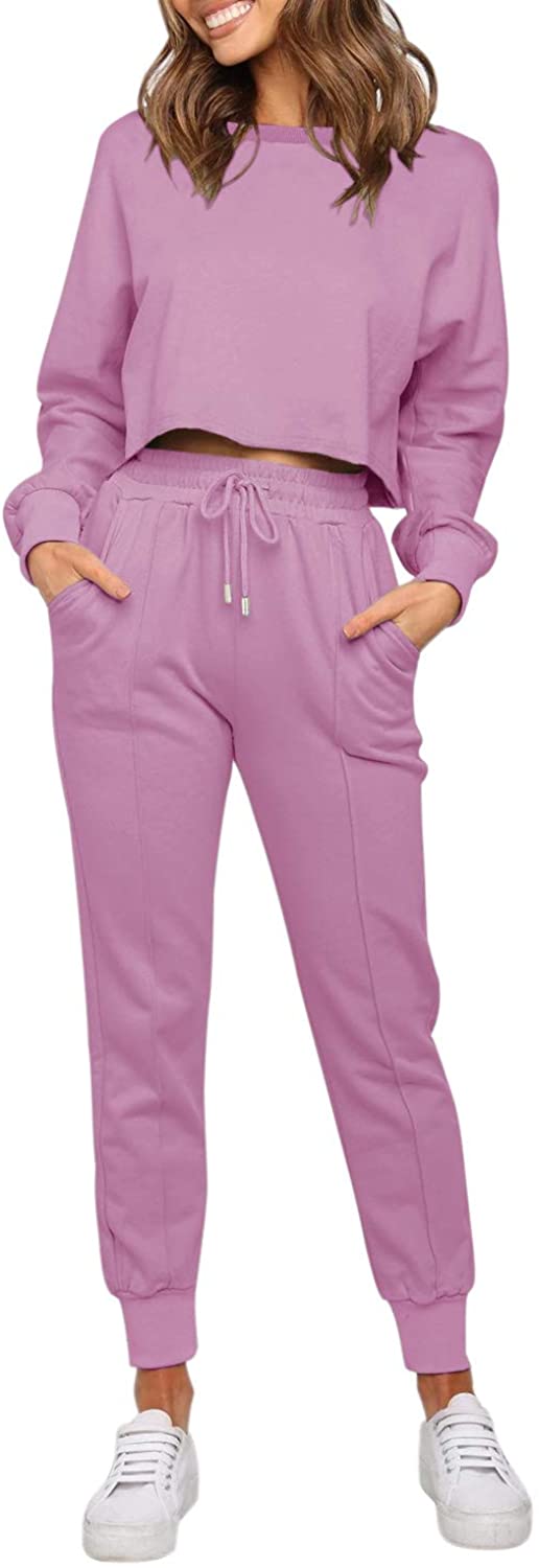 Luxuii Crop Top Jogger 2PC Lounge Sets