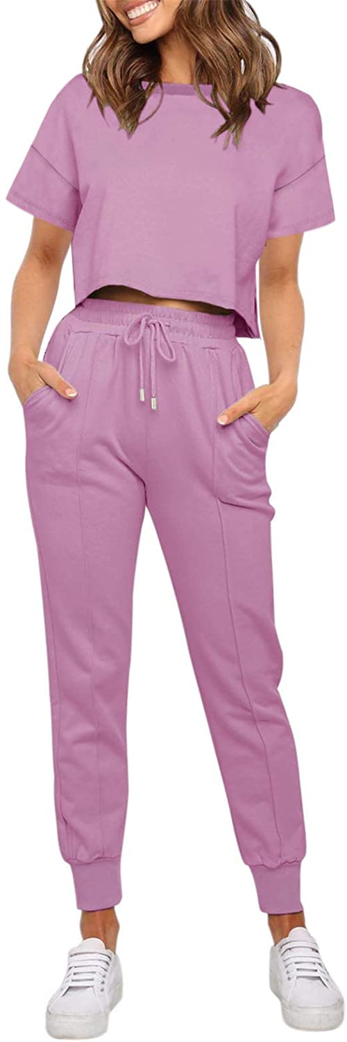 Luxuii Crop Top Jogger 2PC Lounge Sets