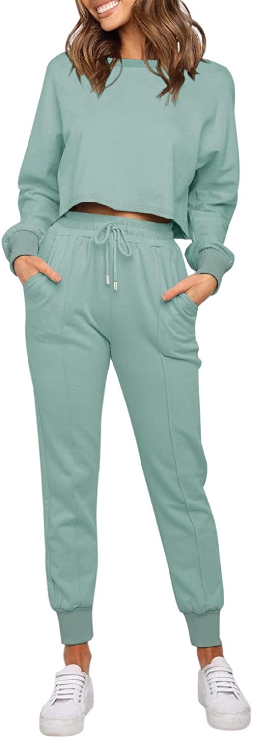 Luxuii Crop Top Jogger 2PC Lounge Sets
