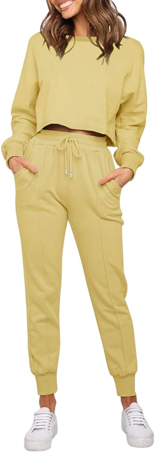 Luxuii Crop Top Jogger 2PC Lounge Sets