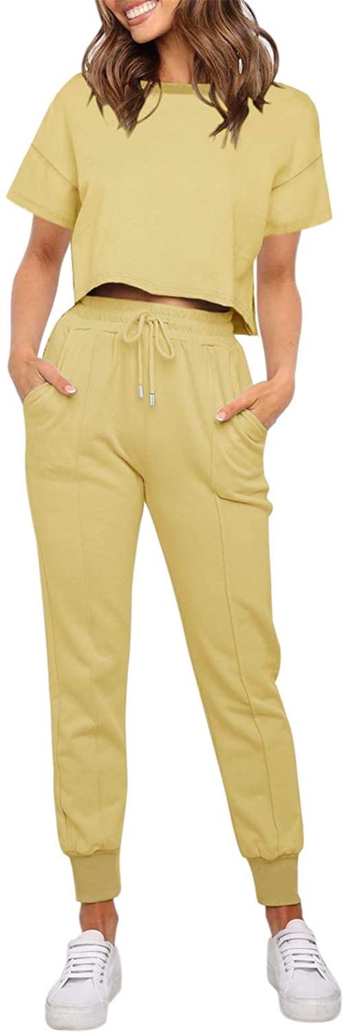Luxuii Crop Top Jogger 2PC Lounge Sets