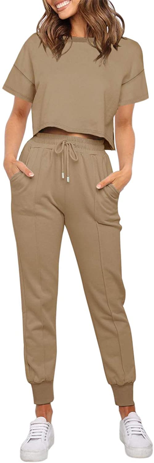 Luxuii Crop Top Jogger 2PC Lounge Sets