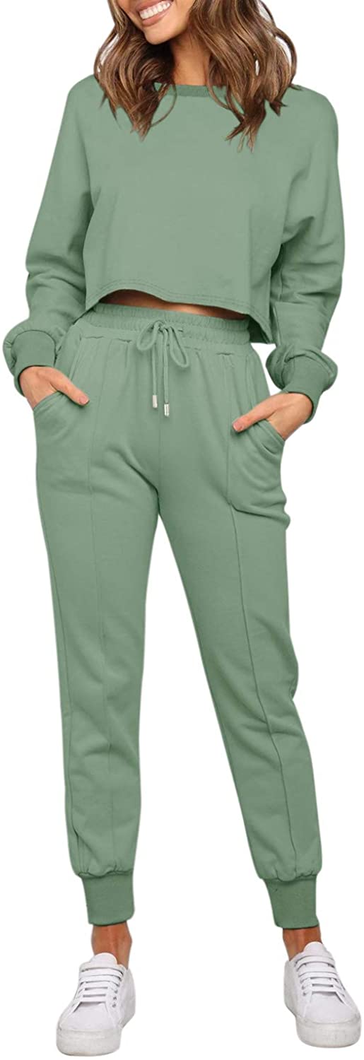 Luxuii Crop Top Jogger 2PC Lounge Sets