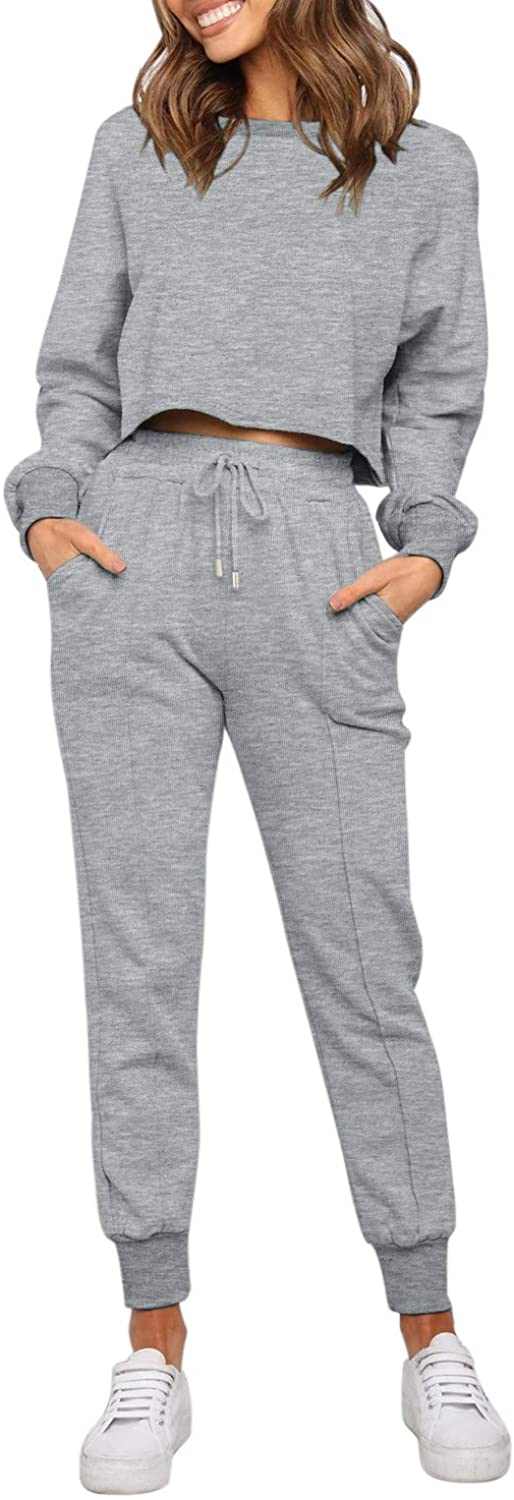 Luxuii Crop Top Jogger 2PC Lounge Sets
