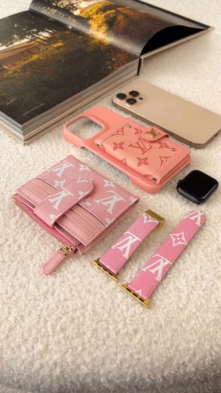 Luxury Leather Card Holder Phone Case for iPhone 17 / 16 / 15 / 14