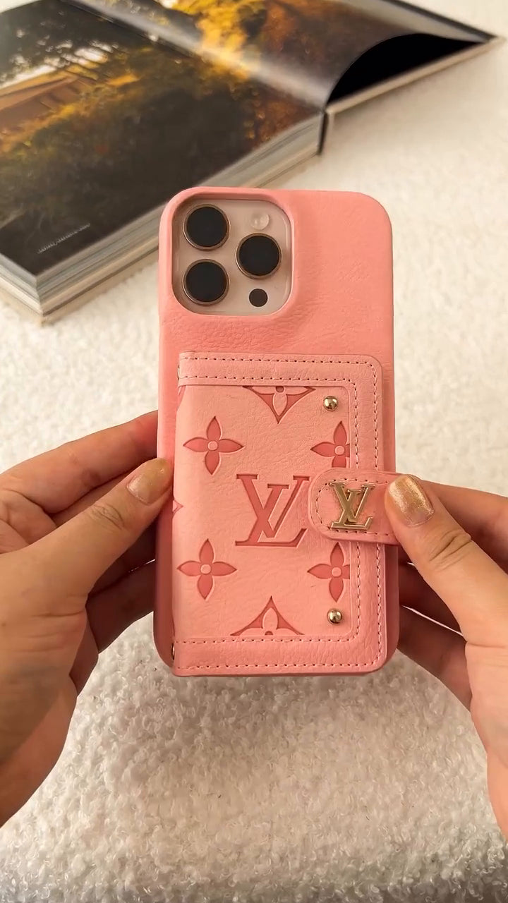 Luxury Leather Card Holder Phone Case for iPhone 17 / 16 / 15 / 14