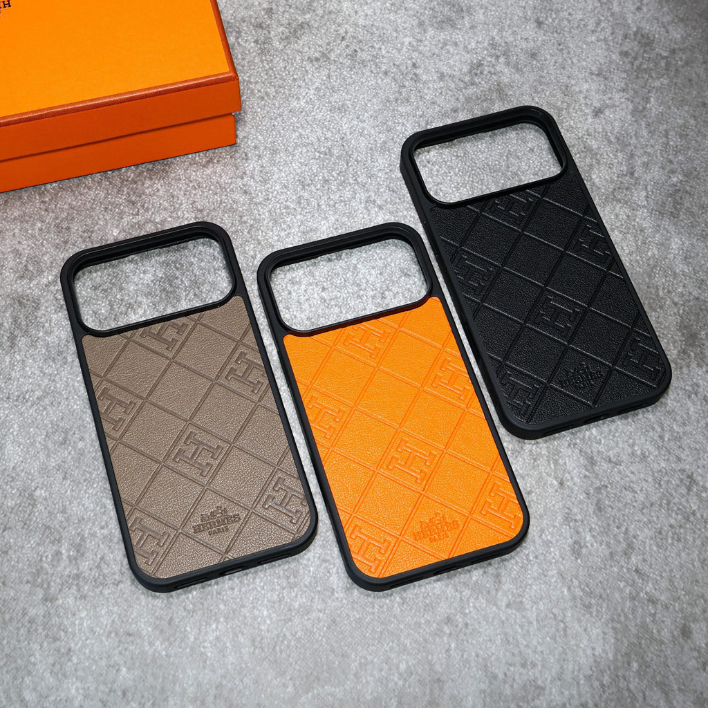 Stamped Leather Case For iPhone 17 / 16 / 15 / 14
