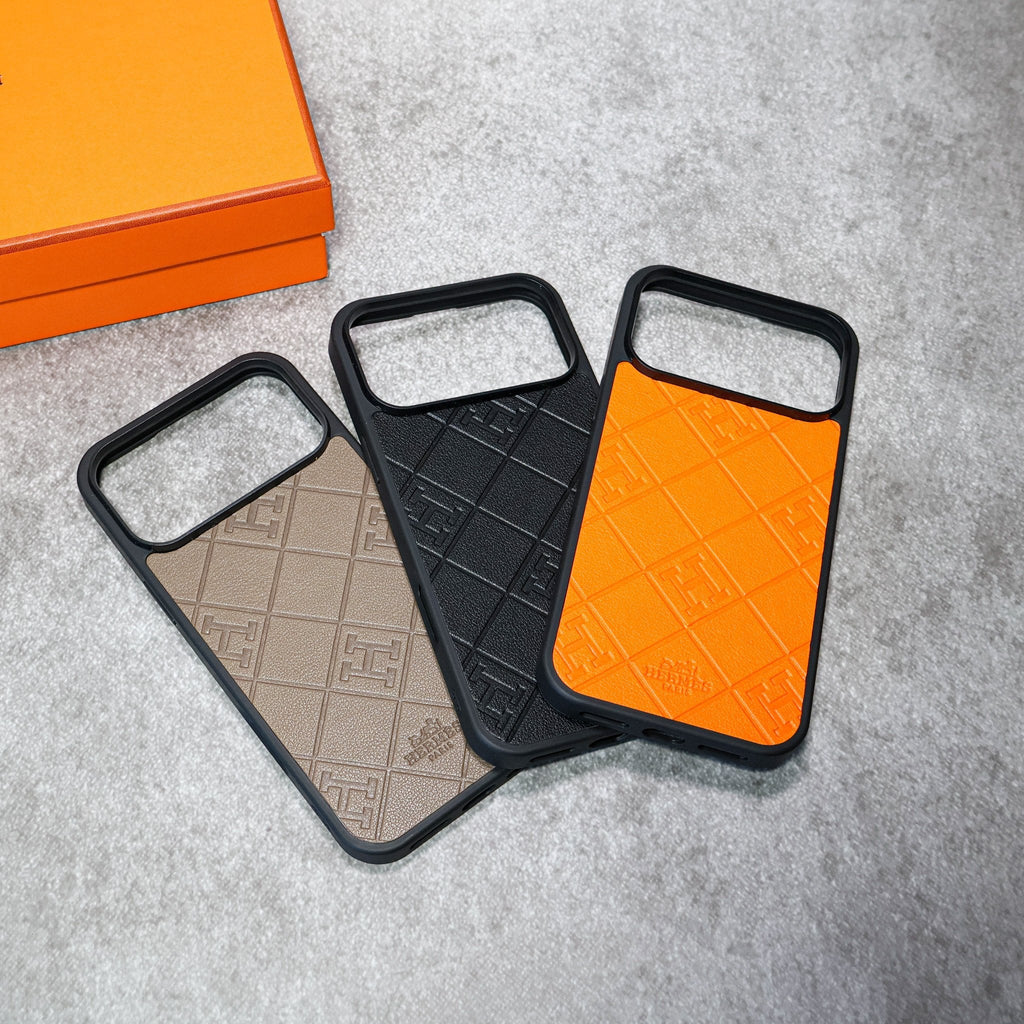 Stamped Leather Case For iPhone 17 / 16 / 15 / 14