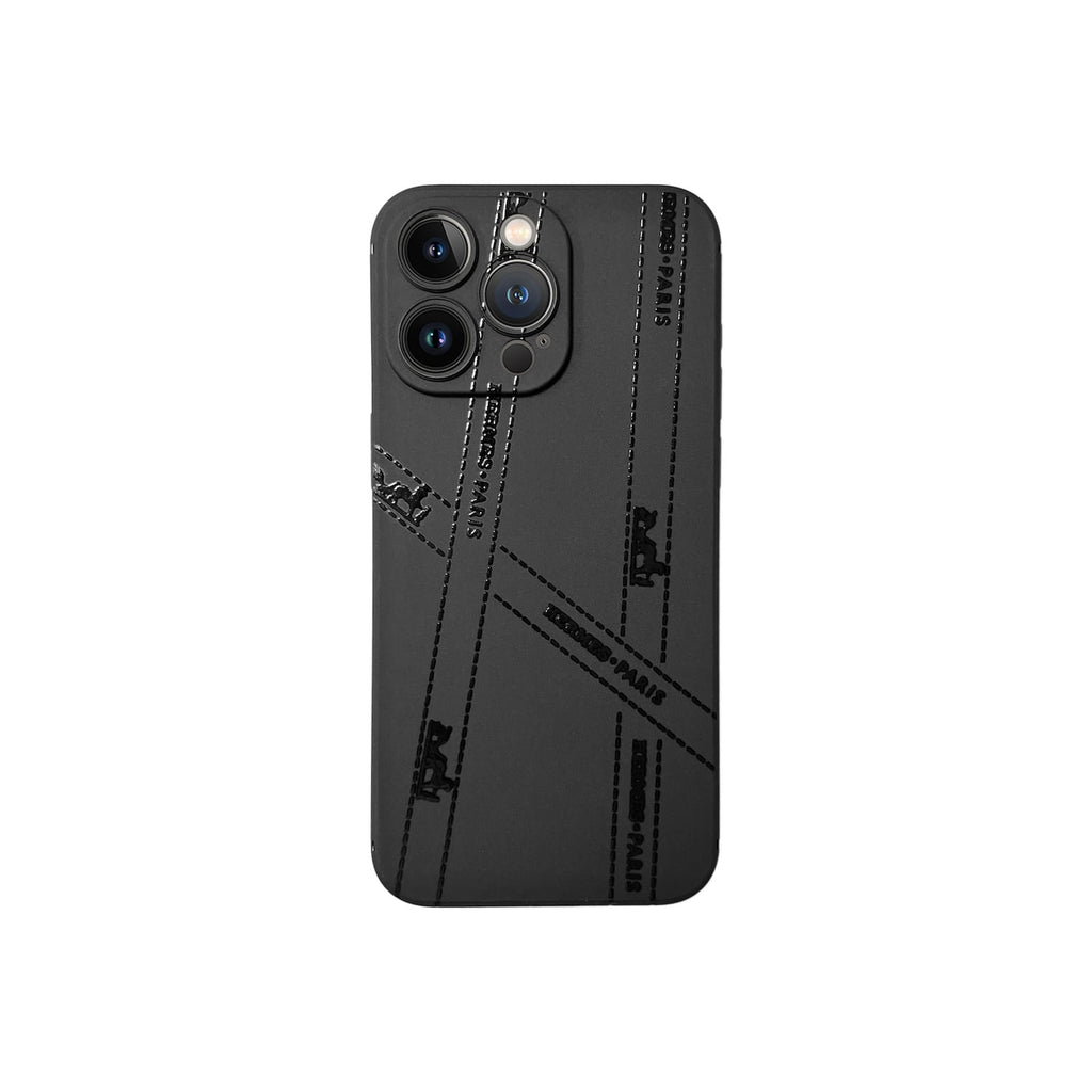 All Black Phone Case For iPhone 12-17
