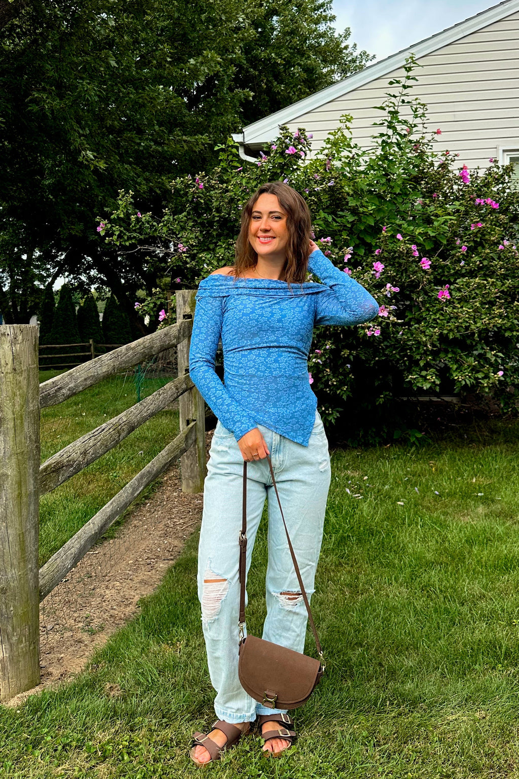 Luxuii Mesh Long Sleeve Shirts Asymmetrical Ruched Tee Blouses