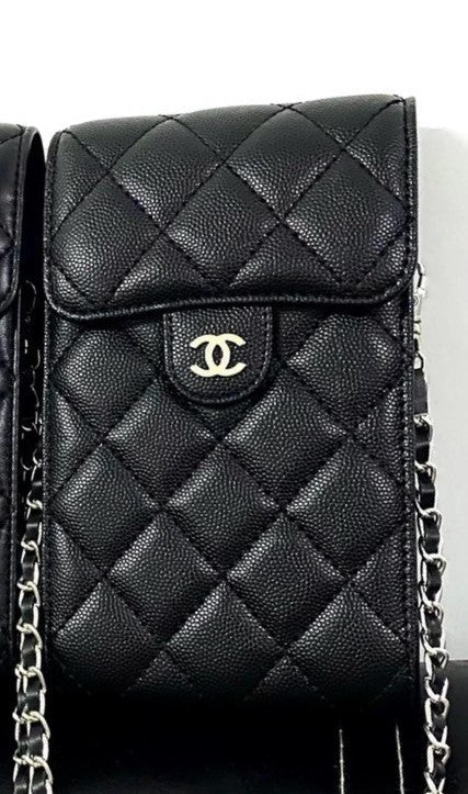 Luxury Quilted Crossbody Card Holder Phone Bag