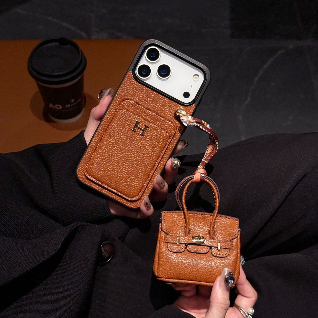 Luxury Case with AirPods Case For iPhone 14-17