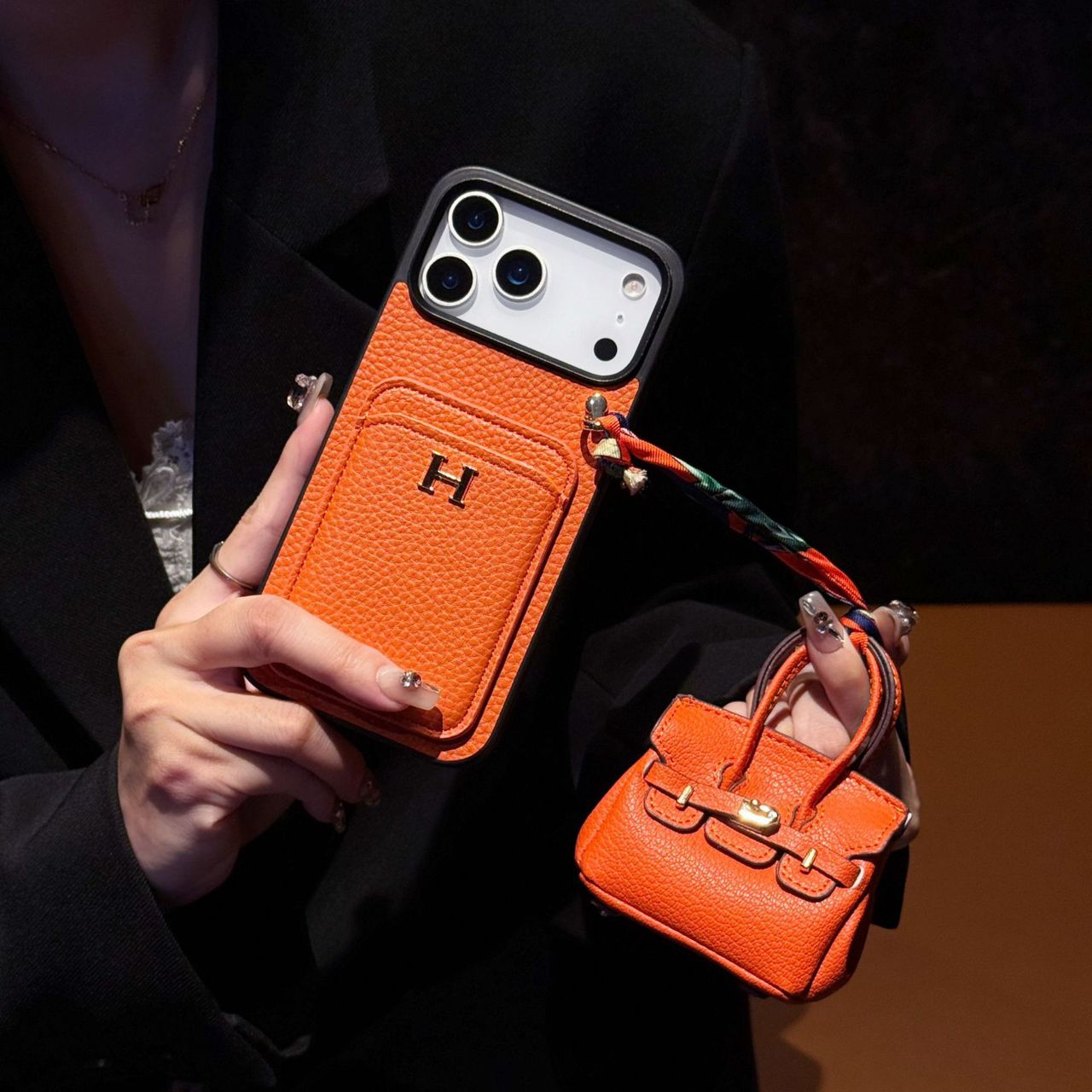 Luxury Case with AirPods Case For iPhone 14-17