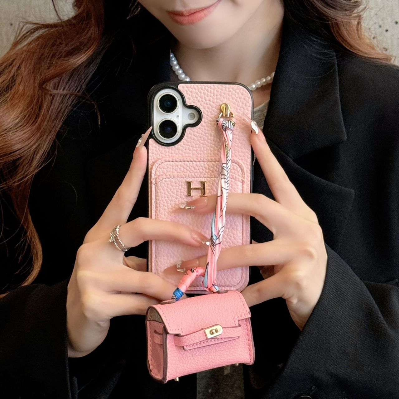 Luxury Case with AirPods Case For iPhone 14-17