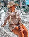 Luxuii Crochet Hollow Beach Cover Tunic Top