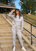Luxuii Crop Top and Pants Jogger Long Sleepwear Loungewear