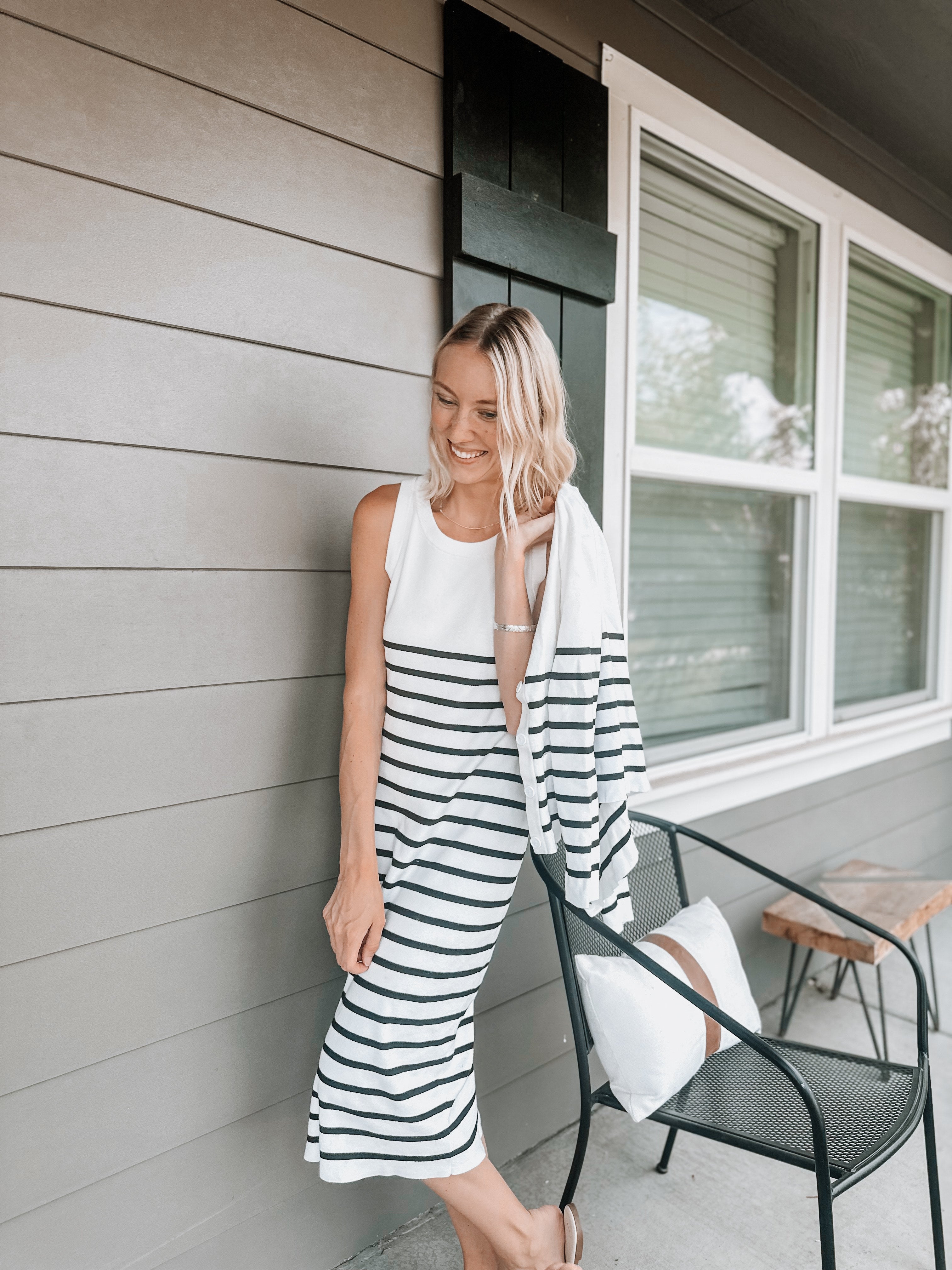 Luxuii Bodycon Sweater Dress Cropped Cardigan Striped Fall Knit Sets