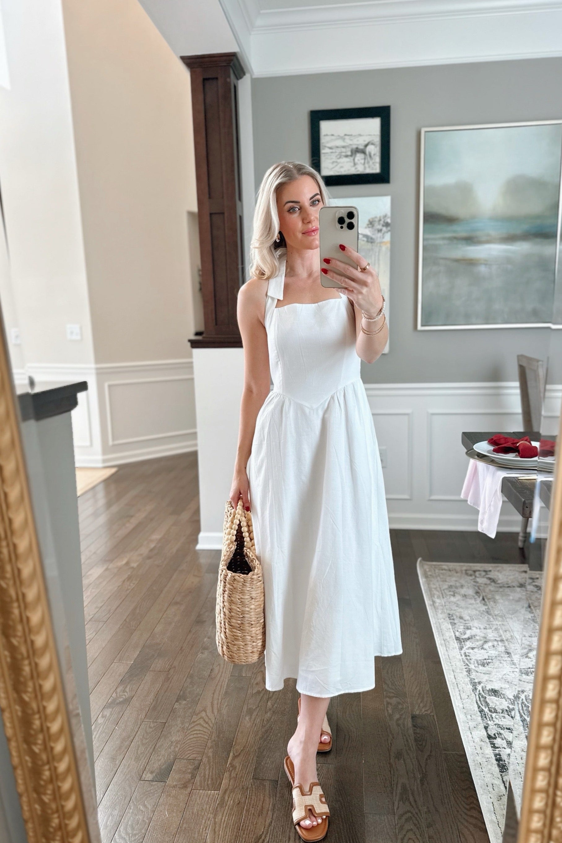 Luxuii Sleeveless Halter Off Shoulder High Waist Beach Long Dresses